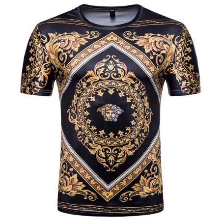 Men's 3D Short-Sleeved T-Shirt Palace Style Printed Medusa T-Shirts